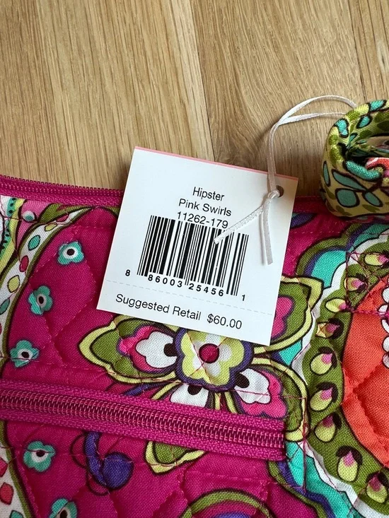 Vera Bradley Hipster Bag in Pink Swirls NWT - Picture 6 of 6